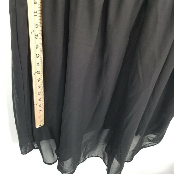 Dots leopard print high low dress womens plus size 24 black sleeveless blousan - Picture 9 of 12